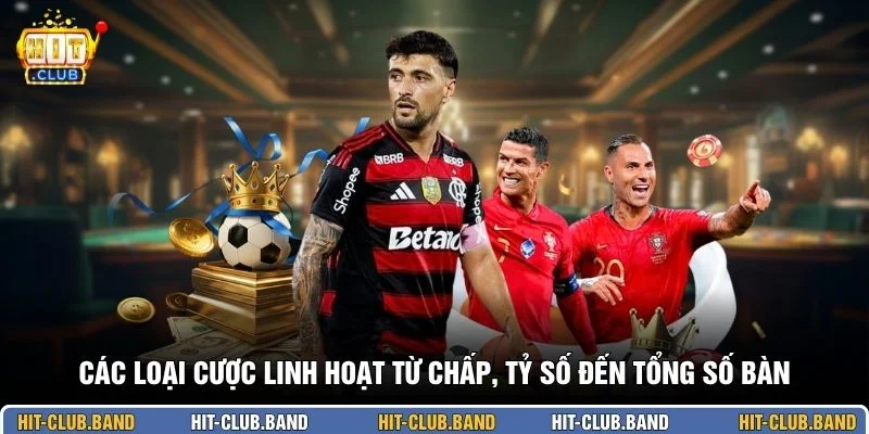 Các loại cược linh hoạt từ chấp, tỷ số đến tổng số bàn