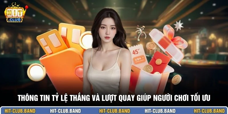 Thông tin tỷ lệ thắng và lượt quay giúp người chơi tối ưu